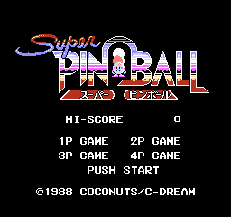 Super Pinball box art for Famicom
